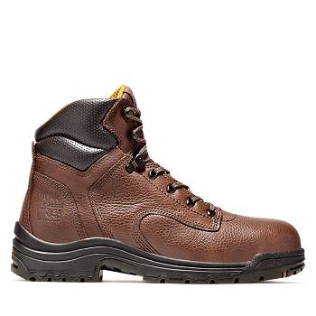 Timberland PRO TiTAN 6" Alloy Toe - Bordove Pracovne Cizmy Panske, TB0353B